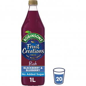 Robinsons Fruit Creations Blackberry & Blueberry Squash No Added