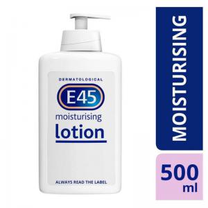 E45 Dermatological Moisturising BodyHand Lotion for Dry Skin, 500ml