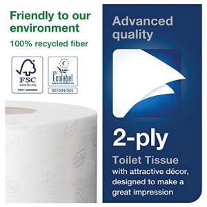 Image of Tork T2 Mini Jumbo Advanced Toilet Roll 2-Ply Pack 12s 120238 NWT7363