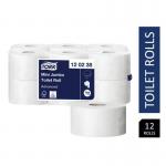 Tork 120238 T2 Advanced Recycled Toilet Roll 2 Ply, 12 Rolls of 850 Sheets NWT7363