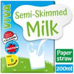 Viva Semi Skimmed Milk 27x200ml NWT7379