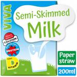 Viva Semi Skimmed Milk 27x200ml NWT7379
