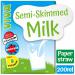 Viva Semi Skimmed milk 27x200ml NWT7379