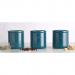 Accents Teal Tea/Coffee/Sugar Canisters 3 Set NWT7383