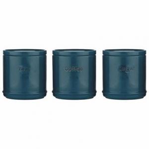 Accents TeaCoffeeSugar Canisters Set in TEAL - PACK 4 NWT7383P