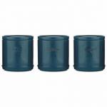 Accents TeaCoffeeSugar Canisters Set in TEAL - PACK (4) NWT7383P