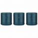 Accents Teal TeaCoffeeSugar Canisters 3 Set - PACK (4) NWT7383P