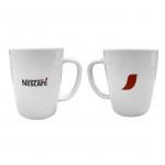 Nescafe Branded 12oz/ 355ml Ceramic Mugs WHITE NWT7395