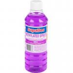 The photograph features a pack of Supadec Cleaning Chemicals & Accessories, specifically the SupaDec Mineralised Methylated Spirit in 500ml bottles. The pack contains 6 bottles. The products can be seen clearly with their labeling and packaging design.