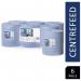 Tork Wiping Paper 1-Ply Centrefeed Roll Blue 6s 130035 NWT7424