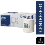 Tork Wiping Paper Centrefeed Roll White 6s 130034 NWT7425