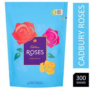 Image of Cadbury Roses Sharing Pouch 300g - PACK 8 NWT7451P