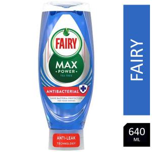 Fairy Washing Up Liquid Max Power Tea Tree Antibacterial 640ml - PACK