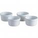 White Ceramic Ramekin Set 10cm 4”- Bake-It. 4 Pack NWT7469