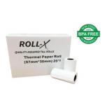 Roll-X Thermal Till Rolls BPA Free (57mm x 30mm) 20s NWT747