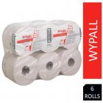 WypAll L10 Food and Hygiene Centrefeed Paper Rolls, 300m, 1 Ply White (Pack of 6) 7276 NWT7475