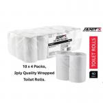 Janit-X Toilet Roll 2ply 320 Sheets XL Pack of 40s NWT7509