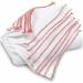 Quality White Dishcloths Red Edge 8s NWT757