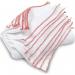 Janit-X 100% Cotton Basic Dishcloths 8-Pack Trimmed in Red NWT757