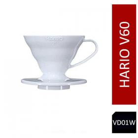 Hario V60 Plastic Coffee Dripper White - Size 01 VD-01W NWT7583