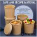 Caterpack 12oz Kraft Soup Bowls & Lids Pack 25s NWT7589