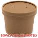 Caterpack 12-16oz Kraft Soup Lids Pack 25s NWT7591