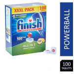 Finish Powerball All In One Lemon Dishwasher Tablets 100s - PACK (2) NWT7597P