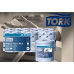 Tork Centrefeed 2-Ply Wiping Paper Plus Blue 6s (128207) NWT7598