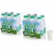 Candia Semi Skimmed Long Life JUST MILK Bottles (6 x 1L) NWT7622