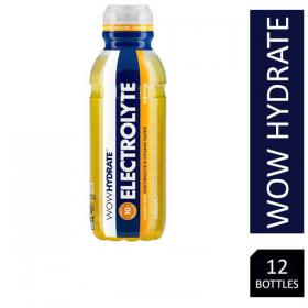 Wow Hydrate Electrolyte Water Orange 12 x 500ml NWT7687