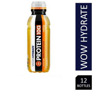 Wow Hydrate Sugar Free Tropical Protein & Vitamin Water Bottles 12