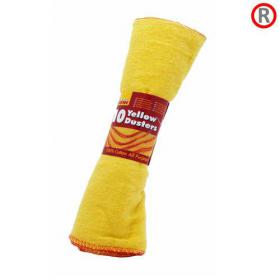 Yellow Duster Red Trim 28cm x 33cm 10-Pack Pack of 36 NWT769
