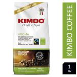 Kimbo Aroma 1kg Fairtrade & Organic Italian Coffee Beans NWT7712