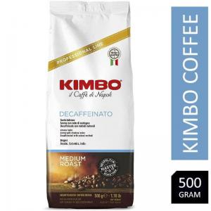 Kimbo Decaf Medium Roast Coffee Beans - 500g NWT7713P