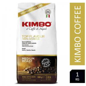 Kimbo Top Flavour 100 Arabica 1kg Italian Coffee Beans NWT7715P