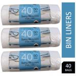 Tidyz 50 Litre Capacity Fragranced Jumbo Swing Bin Liners 40s - PACK (20) NWT7720P