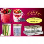 Kilner Wide Mouth Screw Top Lid Preserving Glass Jar 0.35 Litre Transparent (0025.898) - PACK (4) NWT7805P