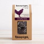 This image features a pack of Tata Consumer Products Limited Tea Bags, specifically Teapigs Everyday Brew Whole Leaf Tea Temples with 50 tea temples inside. The packaging is new and shows the brands logo and product name. The tea temples are individually wrapped in a sleek design, inviting and ready to be brewed.