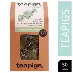 Teapigs Peppermint Whole Leaf Tea Temples Bags 50s NWT7822