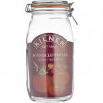 Kilner LARGE Branded 3 Litre Square Glass Clip Top Preservation Storage Jar (0025.494) NWT7830