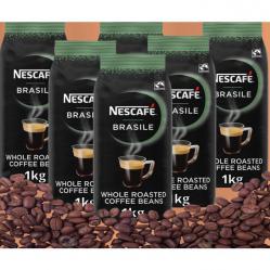 Nescaf Brasile Whole Roasted Coffee Beans 1kg NWT7833