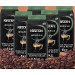 Nescaf Brasile Whole Roasted Coffee Beans 1kg - PACK (6) NWT7833P