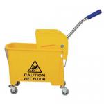 Yellow Colour Coded Mop Bucket & Wringer 17 Litre NWT7843