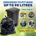 Eco 360 Strong Black Refuse Sacks 80 Litre 10s NWT7872