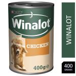 Winalot Adult Wet Dog Food Can with Chicken in Jelly 12x400g NWT7887