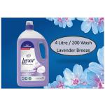 Lenor Fabric Conditioner LAVENDER & LILLY BREEZE Professional 4 Litre NWT7909