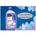 Lenor Fabric Conditioner LAVENDER & LILLY BREEZE Professional 4 Litre NWT7909