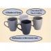 Sabichi Stoneware Grey Mugs Pack 4s NWT7910