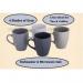 Sabichi Stoneware Grey Mugs Pack 4s NWT7910