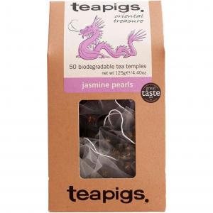 Teapigs Jasmine Pearls Tea Bags Made With Whole Leaves1 Pack of 50 Tea